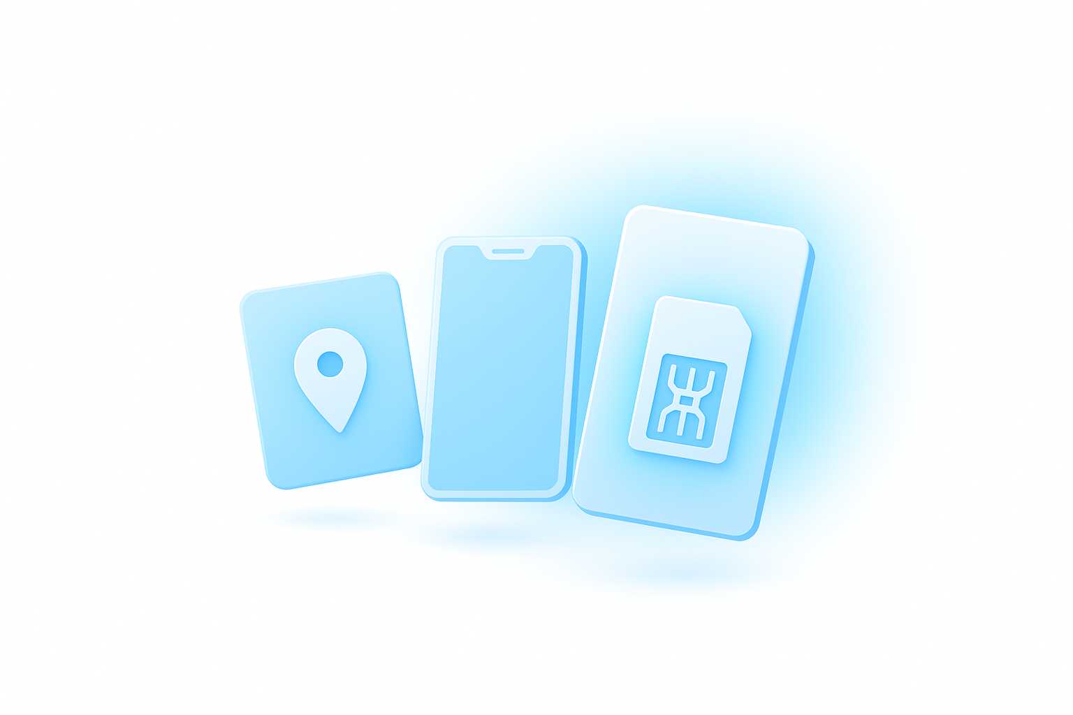 Illustration showing three-step process: select country, choose service, and receive SMS online in real time